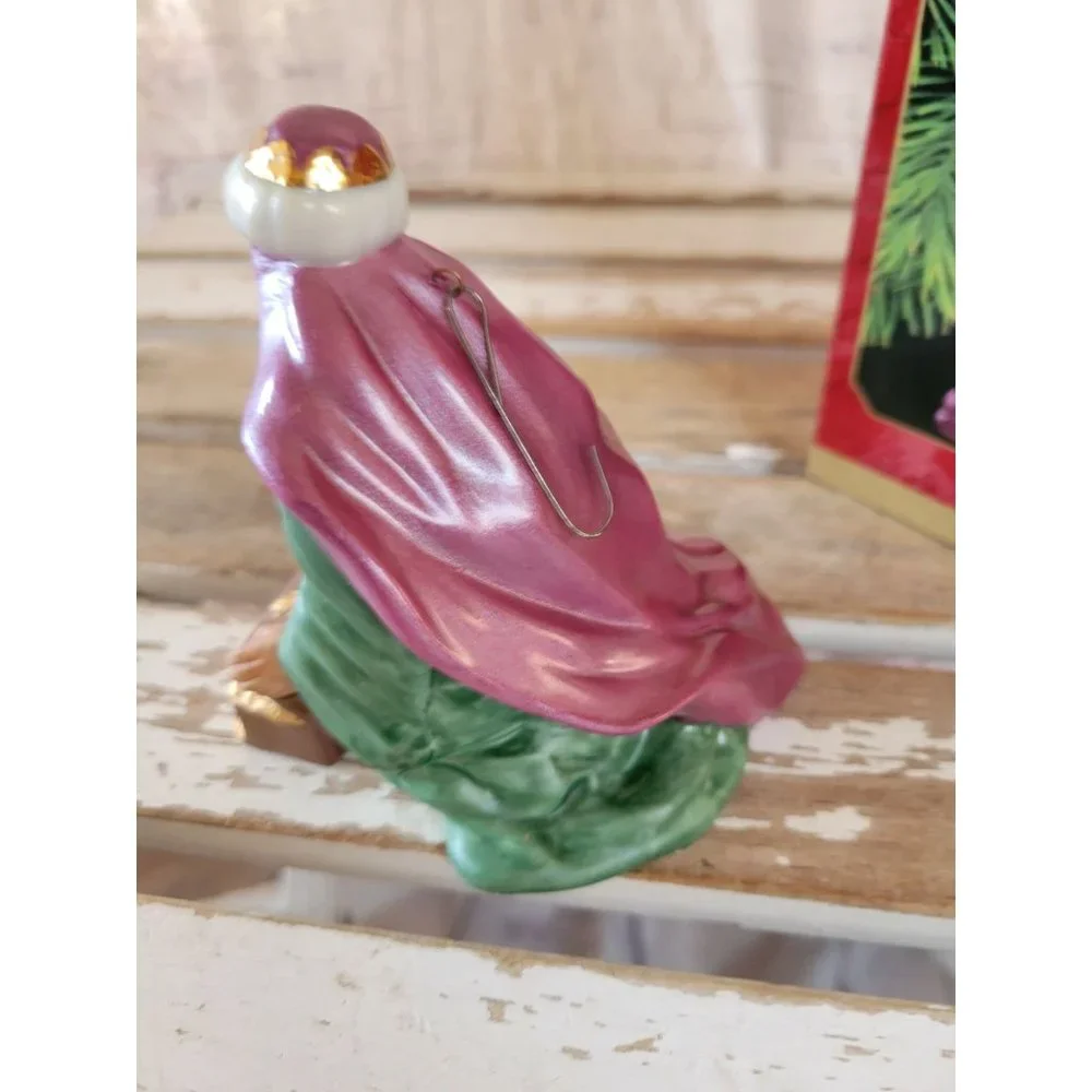 Hallmark Melchior Magi blessed Nativity ornament porcelain‎ 1999